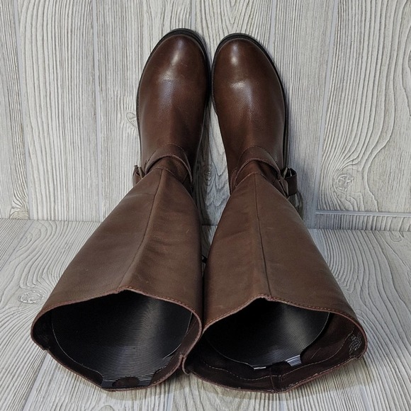 Nine West Tall Brown Leather Boots - Picture 11 of 16